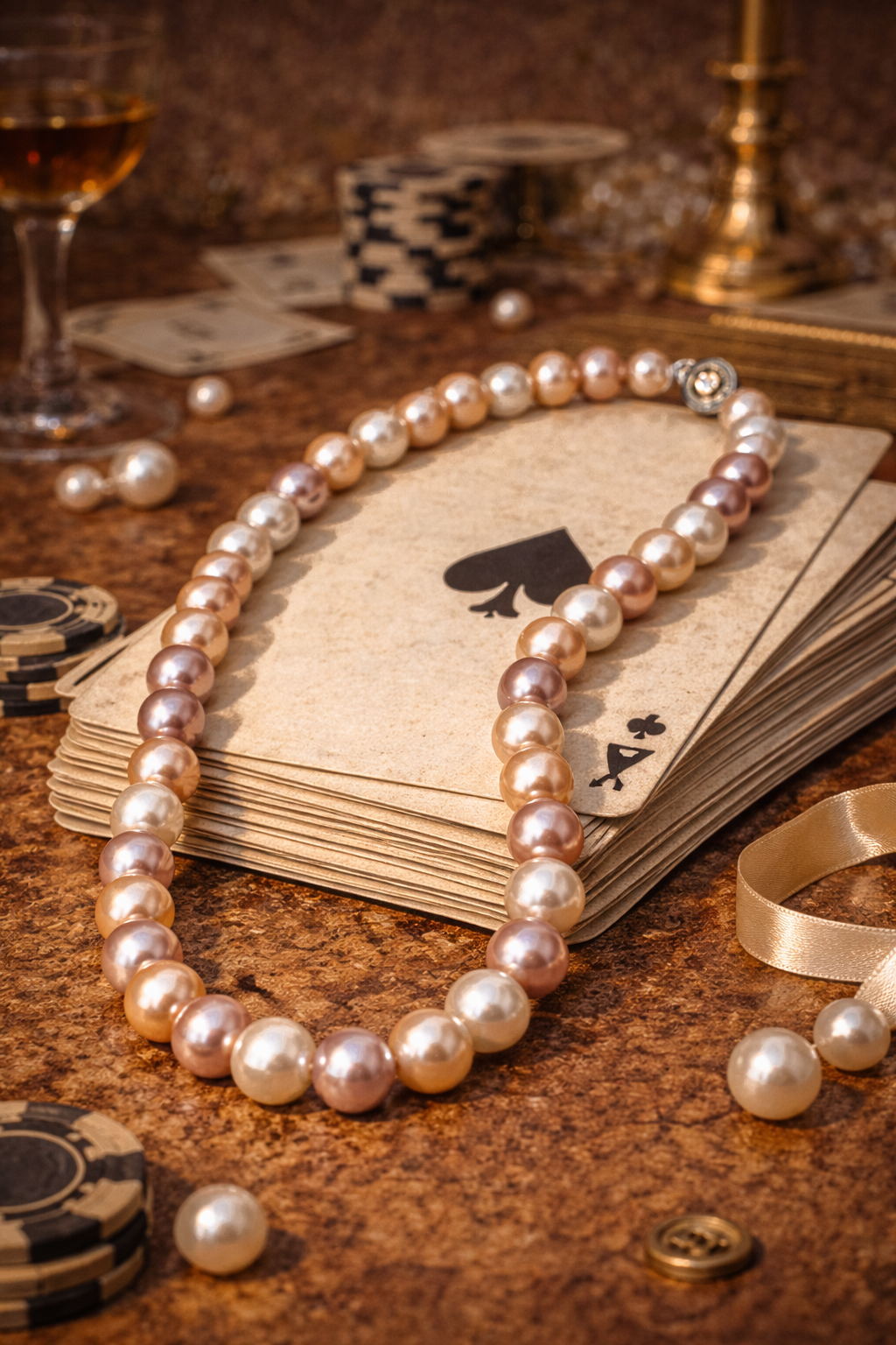 Bold Distinction Multicolor Pearl Necklace