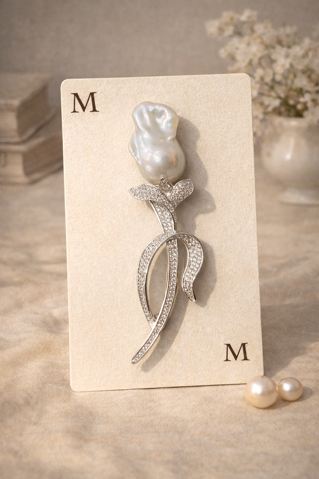 Baroque Ever Rose Brooch