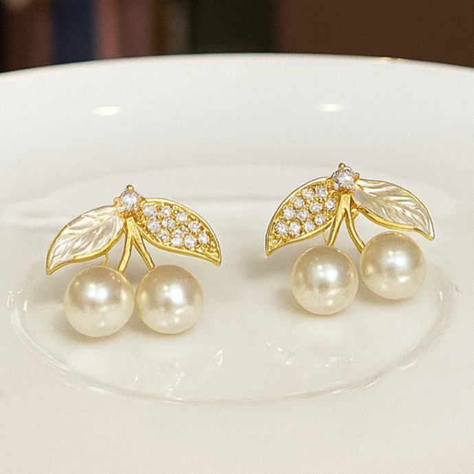 Come-alive Cherry Earrings