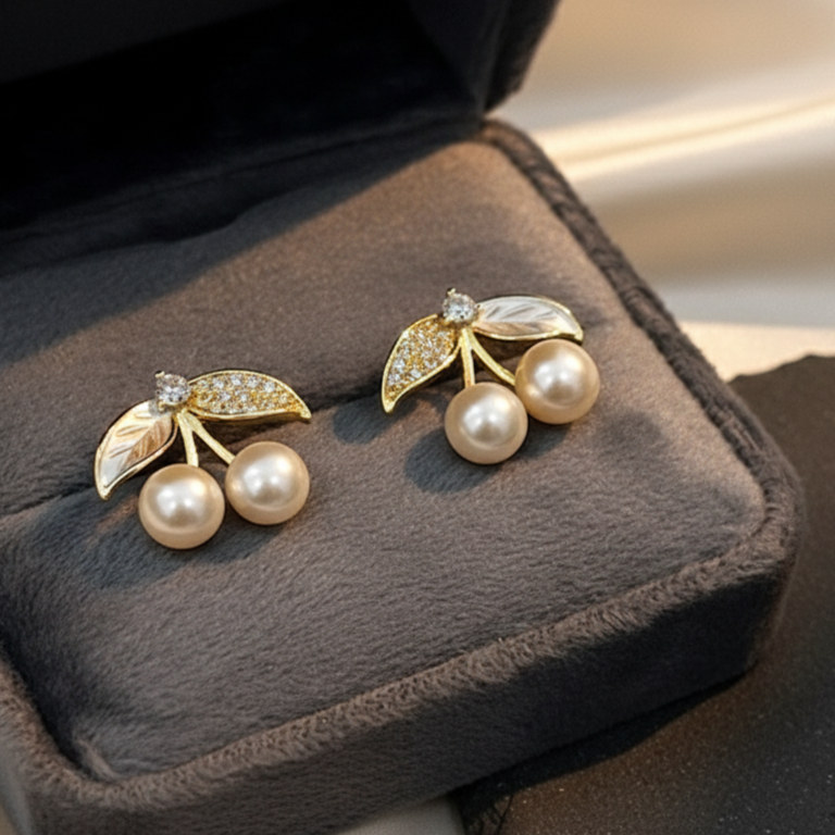 Come-alive Cherry Earrings