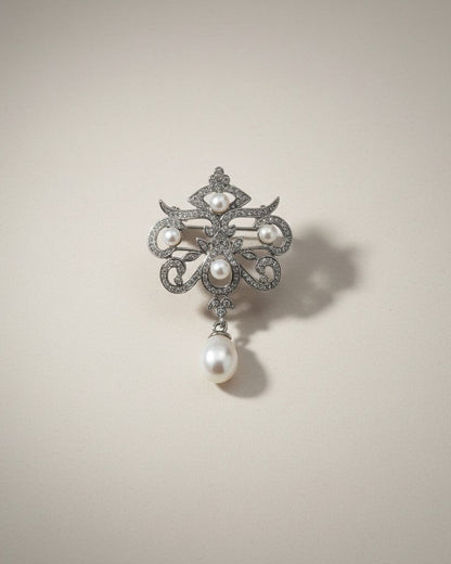 Victorian Heirloom Freshwater Pearl Brooch Pendant 2-in-1