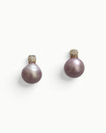 Purple Pearl Earrings