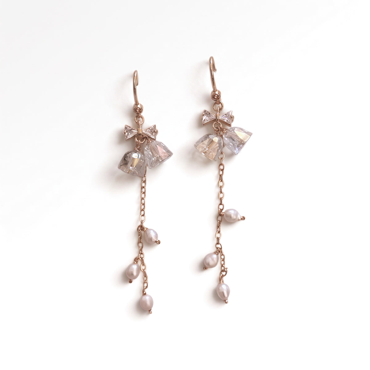 Glass Bell Dangle Earrings