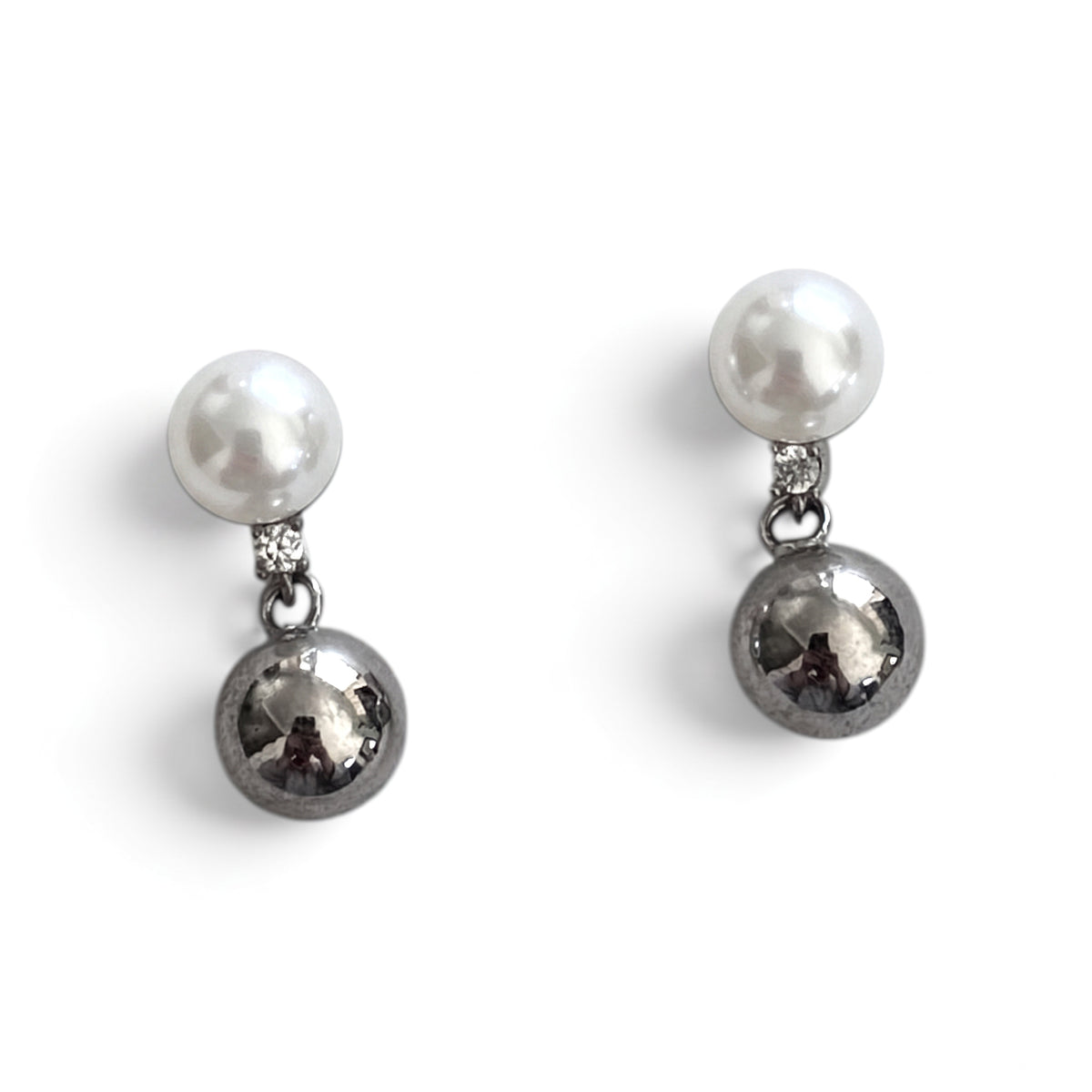 Metal Ball Earrings