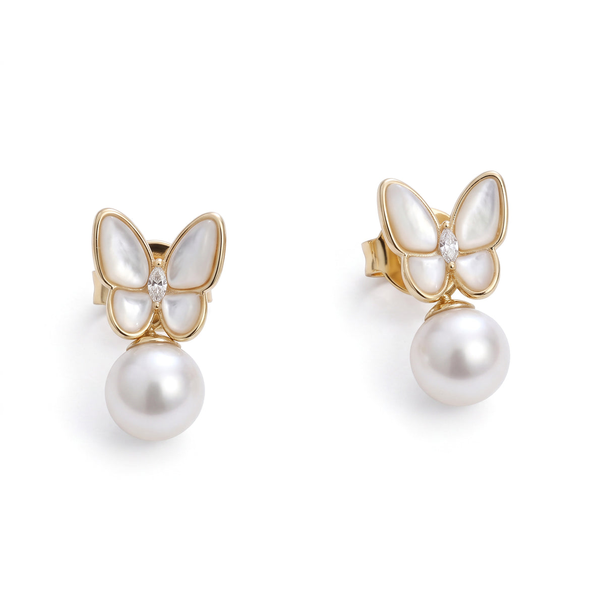 Moonstone Butterfly Earrings
