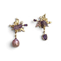 Violet Evangelion Amethyst Earrings